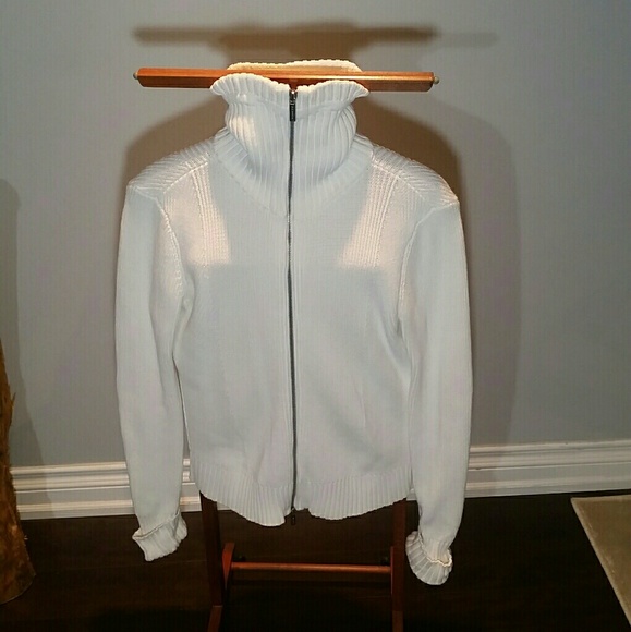 Ralph Lauren Sweaters - Ralph Lauren white sweater with zipper